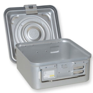 AIRTIGHT CONTAINER WITH VALVE's small, h 135 mm - grey