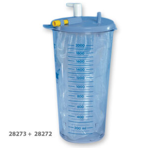 RÉCIPIENT JETABLE 2 l AVEC COUVERCLE pour 28272