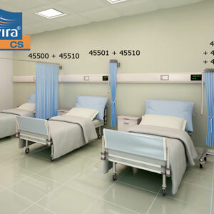 CHARIOT pour 2 rideaux - pliable - sans rideau