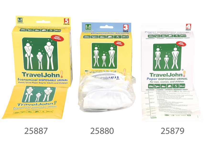 TRAVELJOHN 800cc JETABLE VOMITING BAG