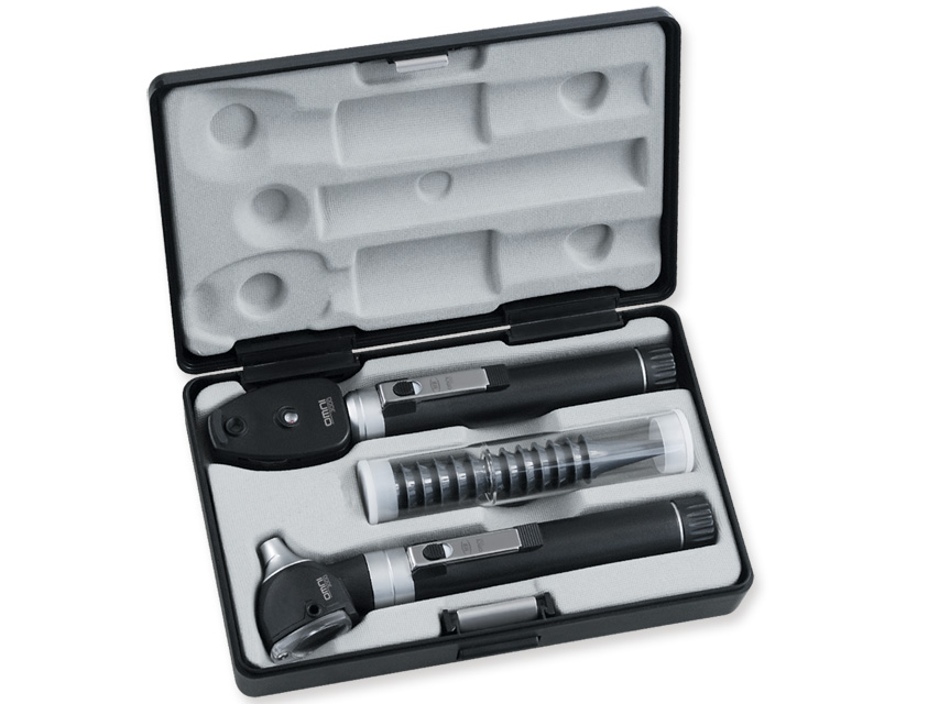 SET OTO-OPHTALMOSCOPE LED À F.O. SIGMA avec 2 poignées rechargeables - mallette