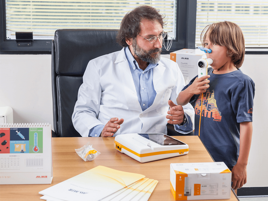 SPIROMÈTRE DIAGNOSTIQUE COULEUR SPIROLAB avec écran 7"