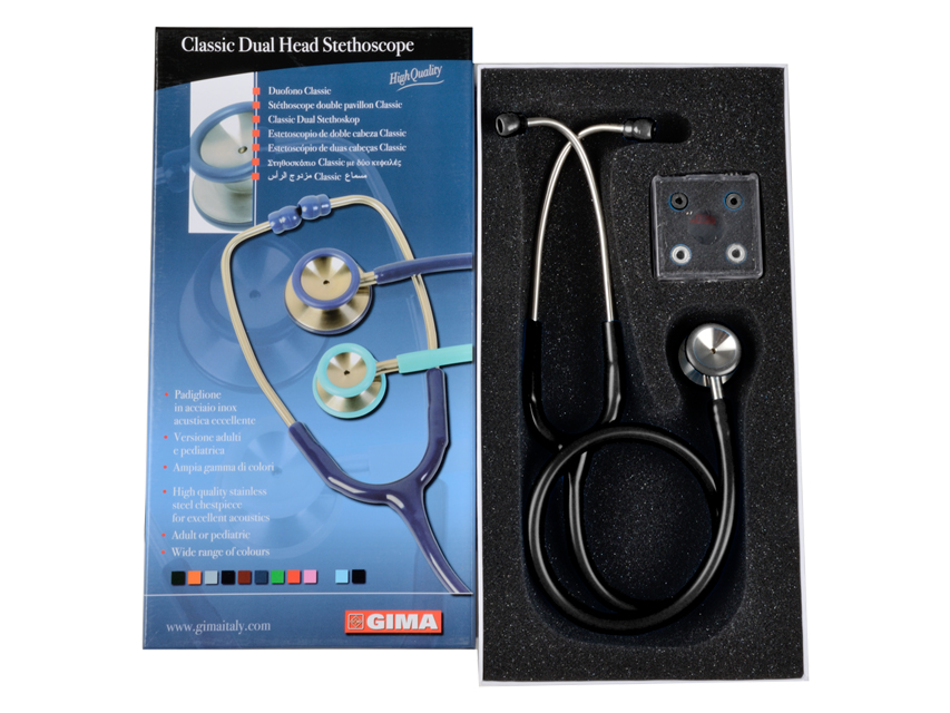 STÉTHO. CLASSIC PÉDIATRIQUE TÊTE DOUBLE - Y noir