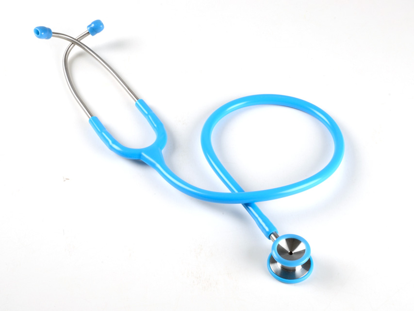 STÉTHO. PÉDIATRIQUE CLASSIQUE TÊTE DOUBLE - Y bleu clair