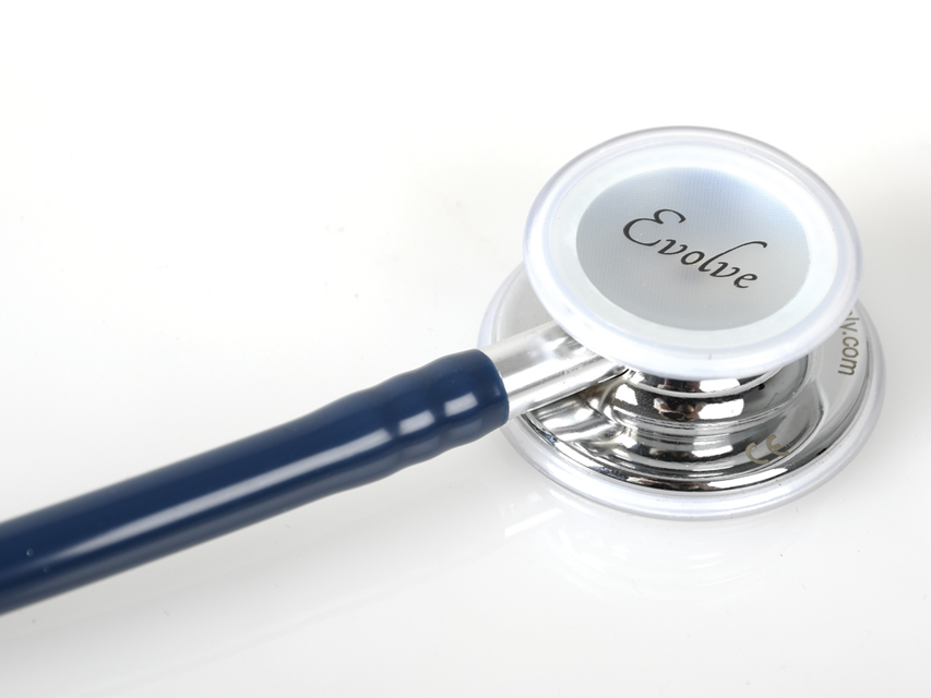STÉTHOSCOPE DOUBLE TÊTE EVOLVE - tête brillante - Y bleu marine
