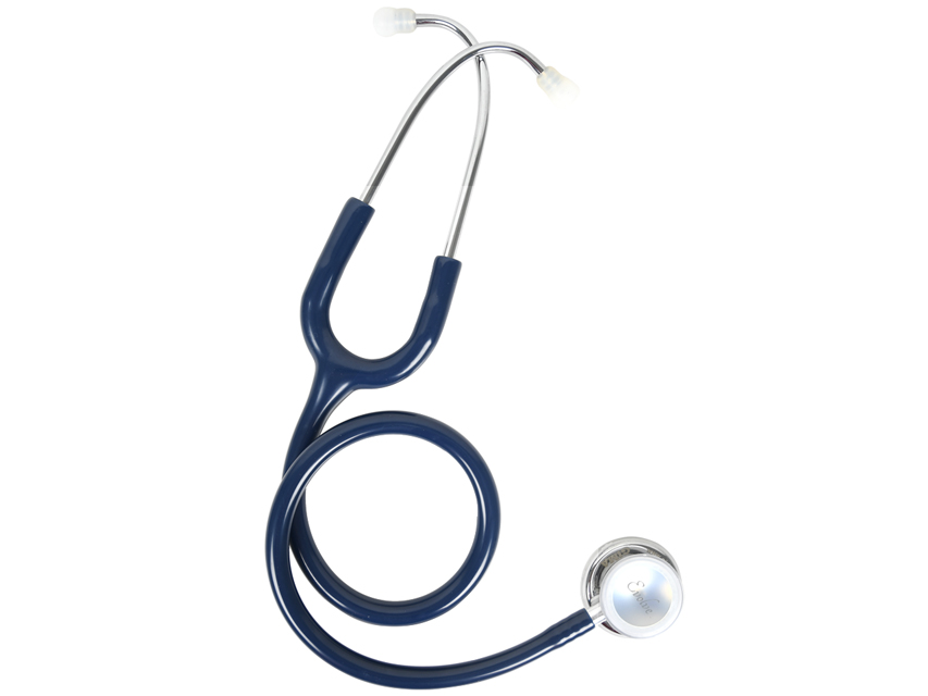 STÉTHOSCOPE DOUBLE TÊTE EVOLVE - tête brillante - Y bleu marine