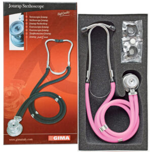 STÉTHOSCOPE JOTARAP À TÊTE DOUBLE - Y rose transparent