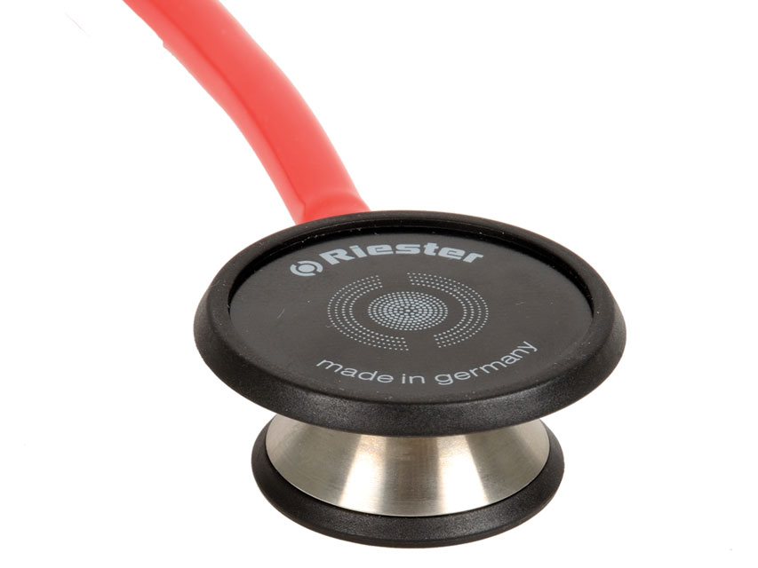 STÉTHOSCOPE RIESTER DUPLEX 2.0 EN ACIER INOX - adulte - rouge