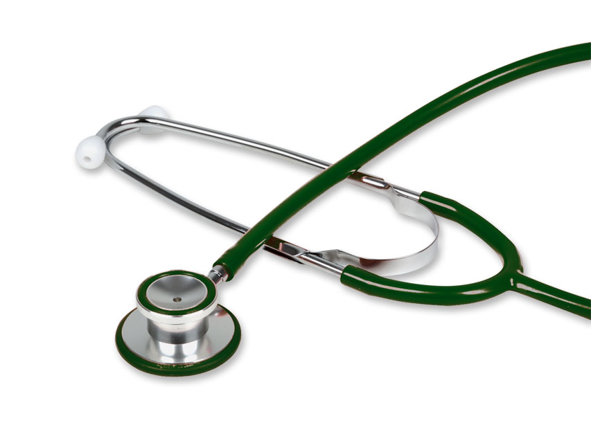 STÉTHOSCOPE TRAD TÊTE DOUBLE - Y vert foncé