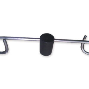 SUPPORT EN ACIER INOXYDABLE - 2 crochets