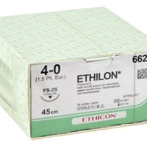 SUTURES, MONOFILAMENT ETHICON ETHILON - capacity 4/0 needle 19 mm