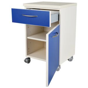 TABLE DE CHEVET avec tiroir - bleu