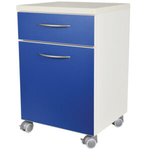 TABLE DE CHEVET avec tiroir - bleu