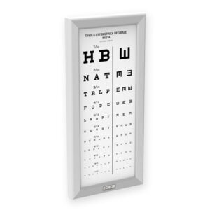 TABLEAU OPTOMETRIQUE ULTRA-FIN LED - Décimal mixte