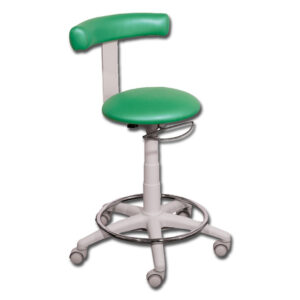 STOOL with ring - green