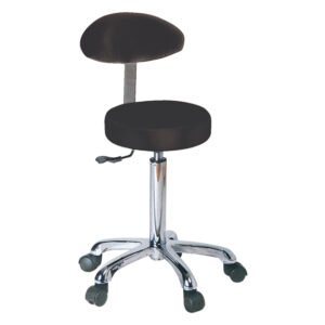 TABOURET avec dossier - noir