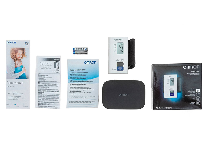 OMRON NIGHTVIEW HEM-9601T-E3 AUTOMATIC WRIST BLOOD PRESSURE MONITOR