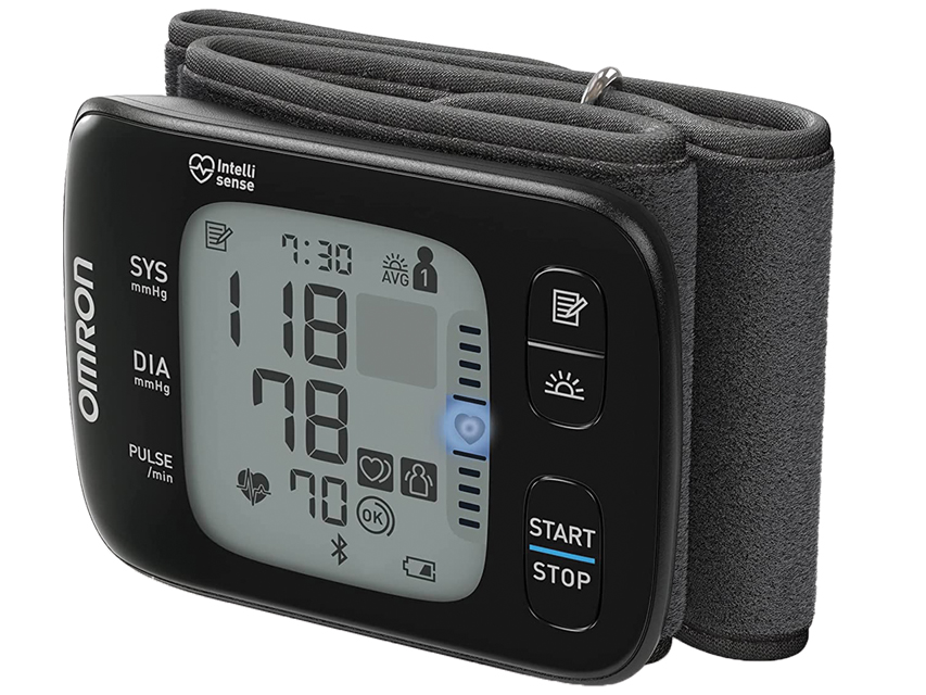 OMRON RS7 INTELLI IT HEM-6232T-E WRIST BLOOD PRESSURE MONITOR