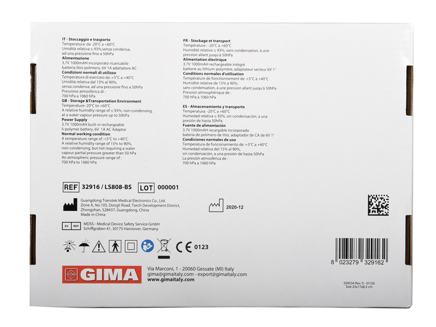 GIMA BLUETOOTH TENSIOMETER