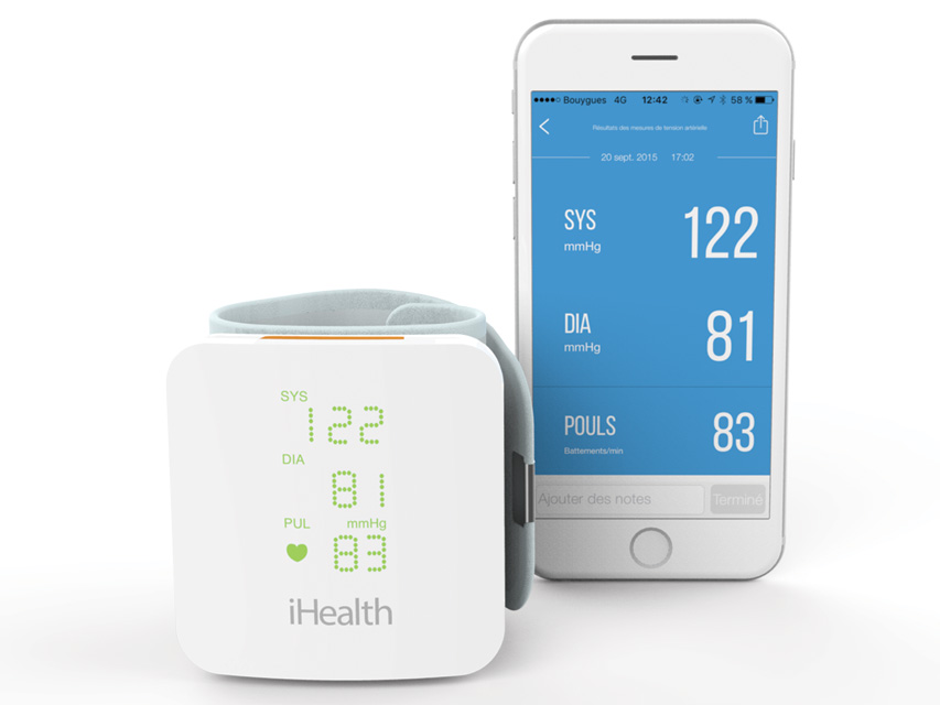 TENSIOMETER iHEALTH BP7S VEW - for the wrist with display