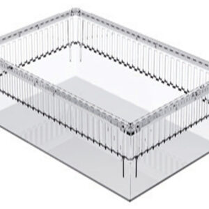 TIROIR EN PLASTIQUE TRANSPARENT ISO 600x400x200 mm - ouvert