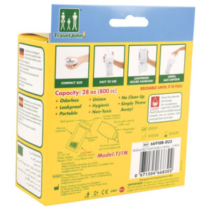 URINOIR JETABLE TRAVELJOHN 800cc