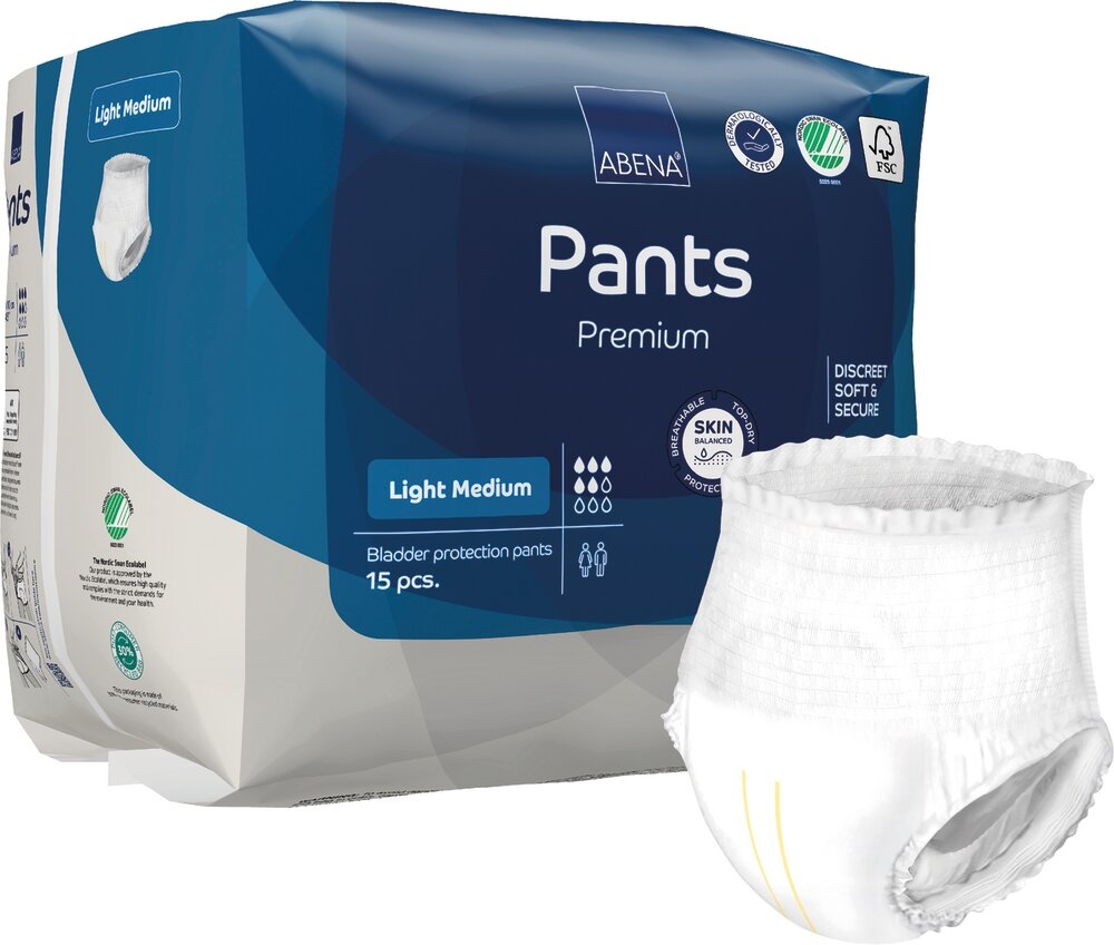 ABENA Pants Premium Light M - 5 gouttes M 6 sachets de 15