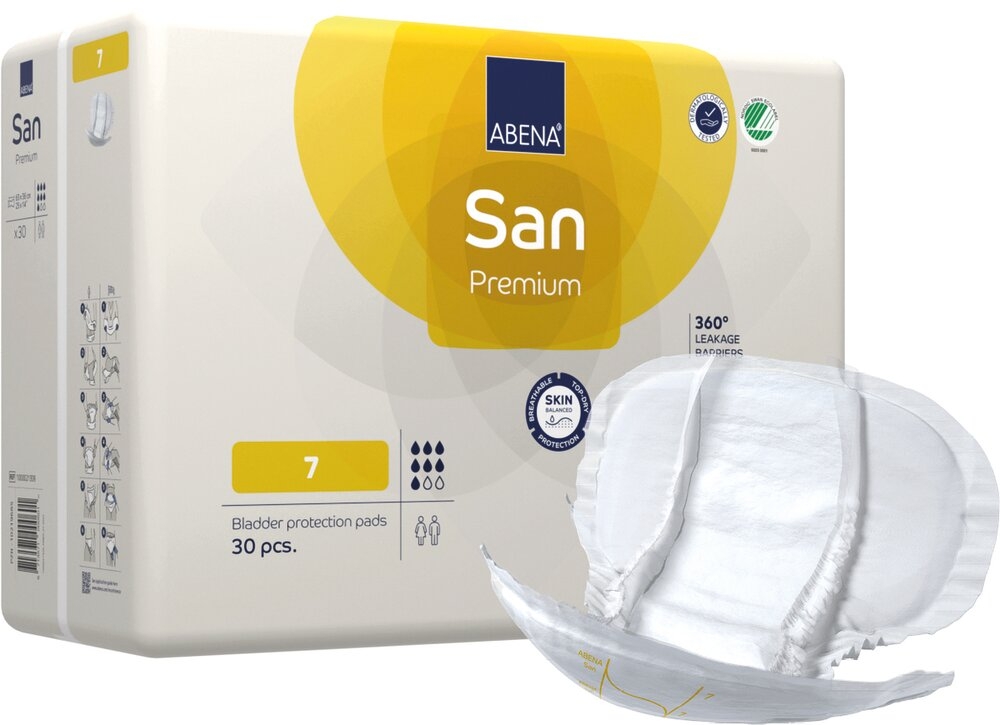ABENA San Premium 7 gouttes L. 63 x l. 36 cm 4 sachets de 30
