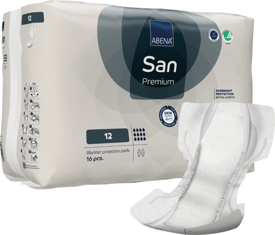 ABENA San Premium 12 gouttes L. 84 x l. 46 cm 4 sachets de 16