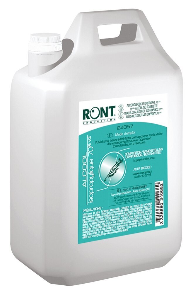 Alcool Isopropylique à 70% 1 bidon de 5 L