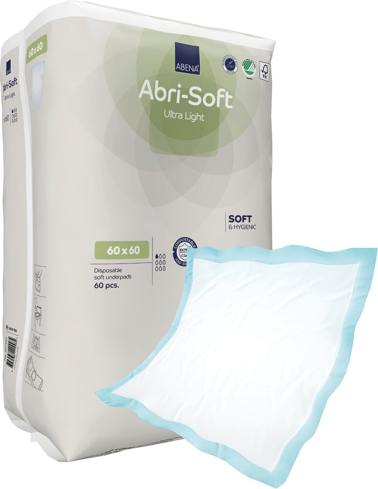 Alèse Abri Soft Basic L. 60 x l. 60 cm 4 sachets de 60