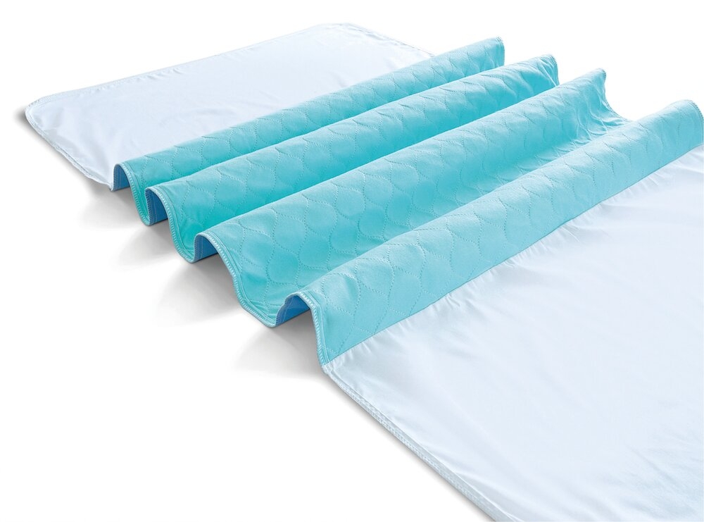Alèse de Lit Réutilisable avec Rabats L. 90 x l. 85 cm 1