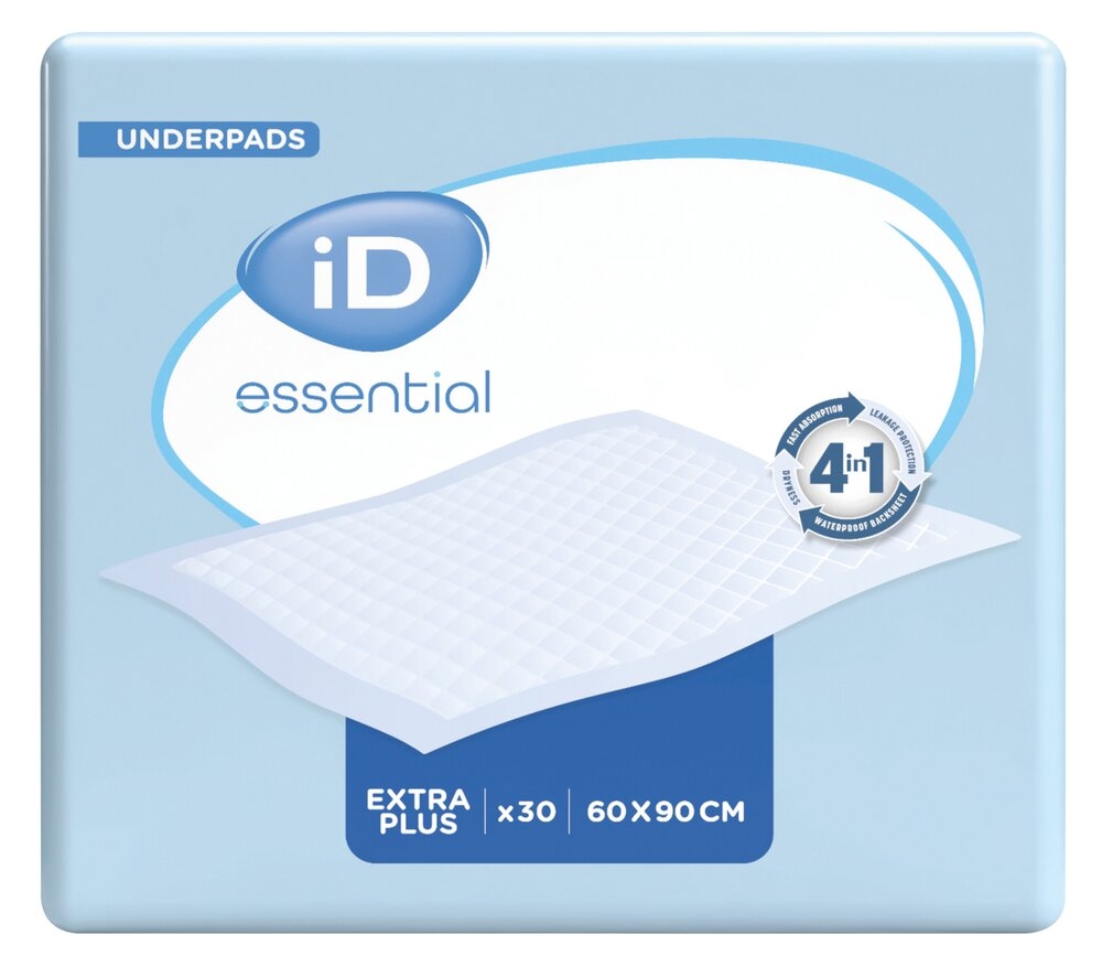 Alèse ID Essential Underpads Extra Plus L. 60 x l. 40 cm 9 sachets de 30