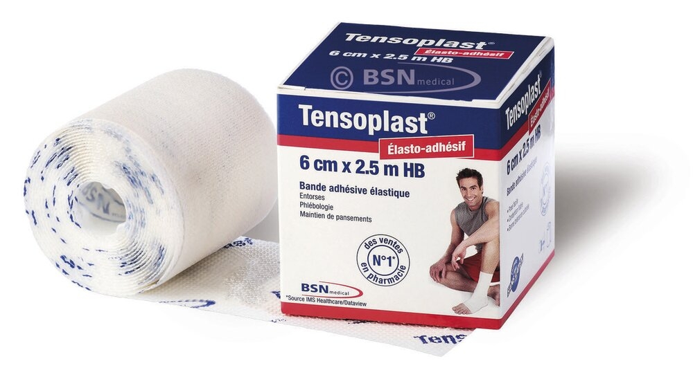 Bande Adhésive Élastique Tensoplast® Hb BLANC L. 2