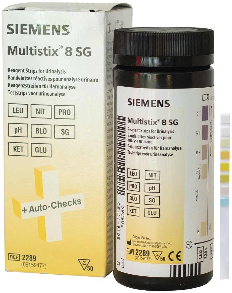 Bandelette Réactive Multistix Bandelette réactive MULTISTIX 8 SG 1 boîte de 100