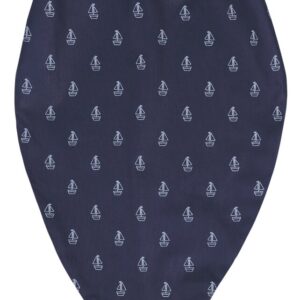 Bavoir-Foulard en Coton IMPRIMÉ MARINE
