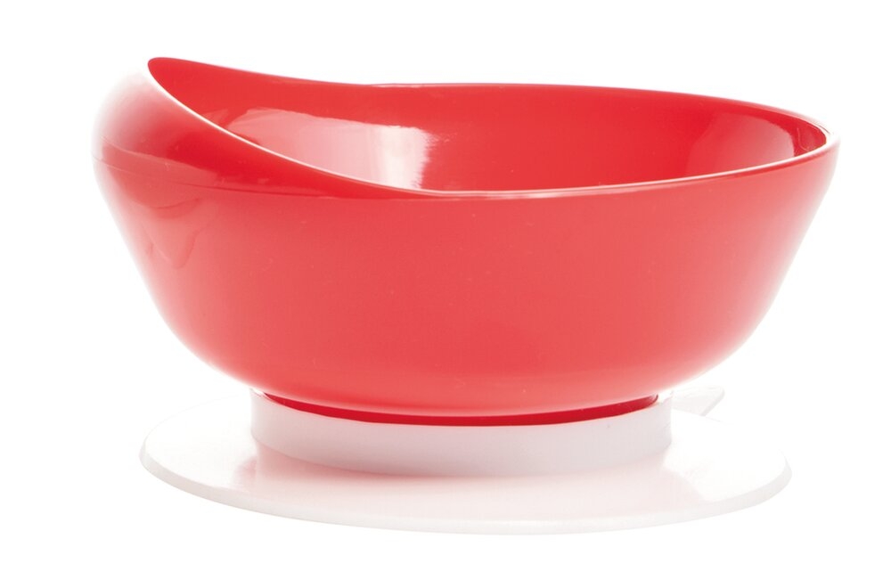 Bol à Ventouse Ergonomique ROUGE