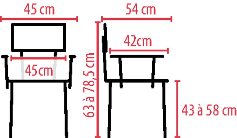 Chaise Hygiénique Blue Steel – Image 4