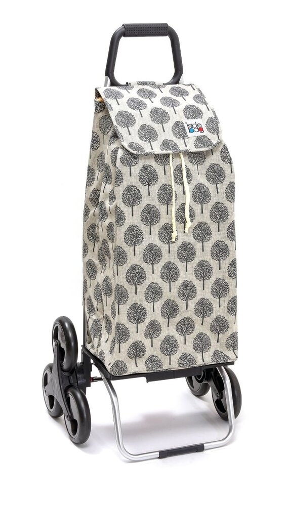 Chariot de Courses Carlux MOTIF WHITEWINTER 6 roues L. 41 x l. 47 x H. 103 cm