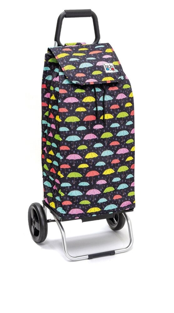 Chariot de Courses Carlux MOTIF PARAPLUIE 2 roues L. 41 x l. 31 x H. 103 cm