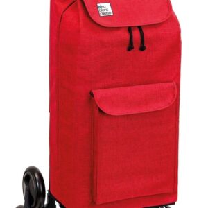 Chariot de Courses Carlux Multipoches ROUGE