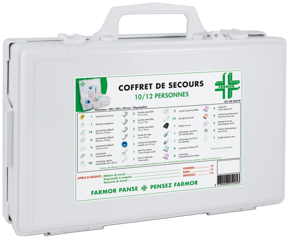 Coffret de Secours Multirisques 10 à 12 Personnes