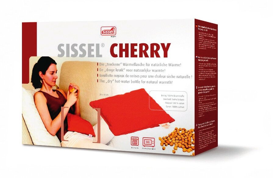 Coussin Noyaux de Cerise Cherry ROUGE L. 40 x l. 20 cm