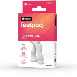 Coussinet Gel Orteil ORLIMAN FEETPAD® Pied droit L (43 à 46)
