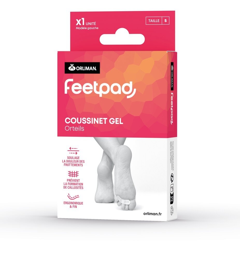 Coussinet Gel Orteil ORLIMAN FEETPAD® Pied droit L (43 à 46)