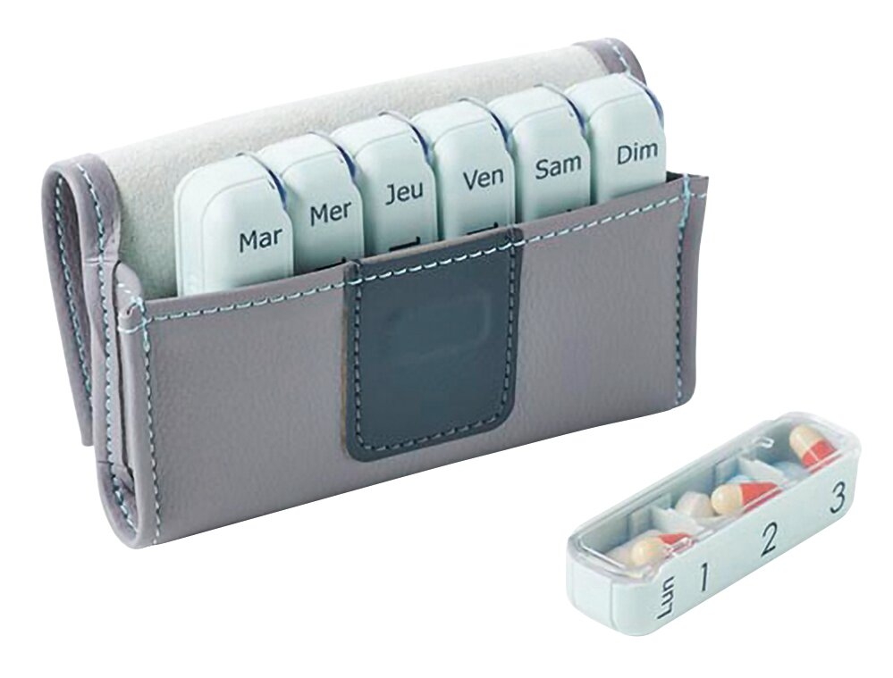 Distributeur Semainier PILBOX Mini GRIS CLAIR
