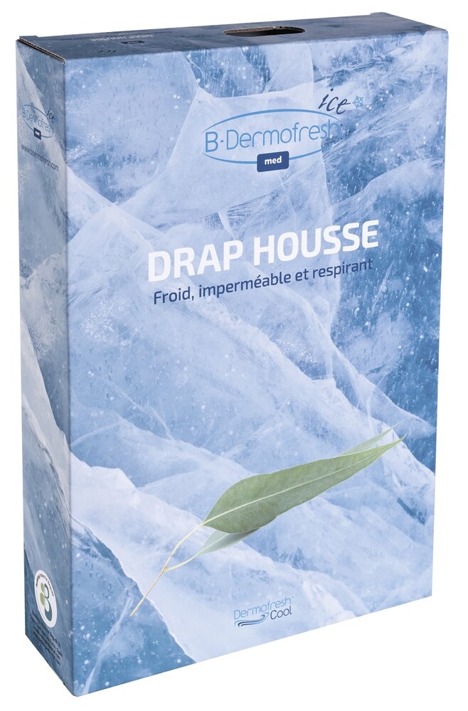 Drap Housse Thermorégulateur GRIS L. 200 x l. 160 cm