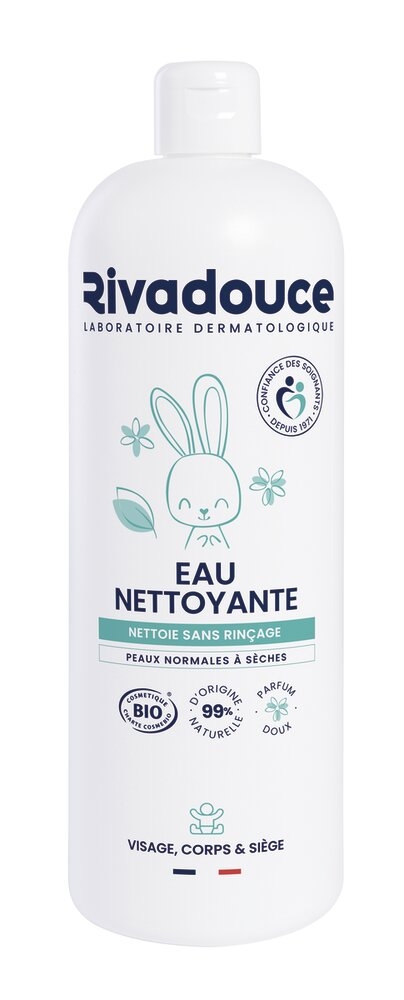 Eau Nettoyante Bébé RIVADOUCE 1 flacon pompe de 1 L