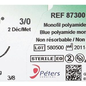 Fermeture Cutanée Filapeau® L  aiguille 30 mm - T - DEC 3 - COM 20 1 boîte de 12