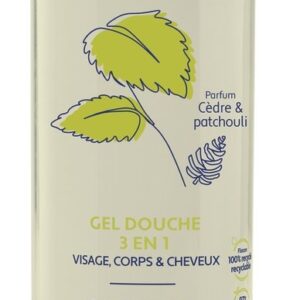 Gel Douche 3 en 1 Cèdre & Patchouli RIVADOUCE 1 flacon de 400 ml